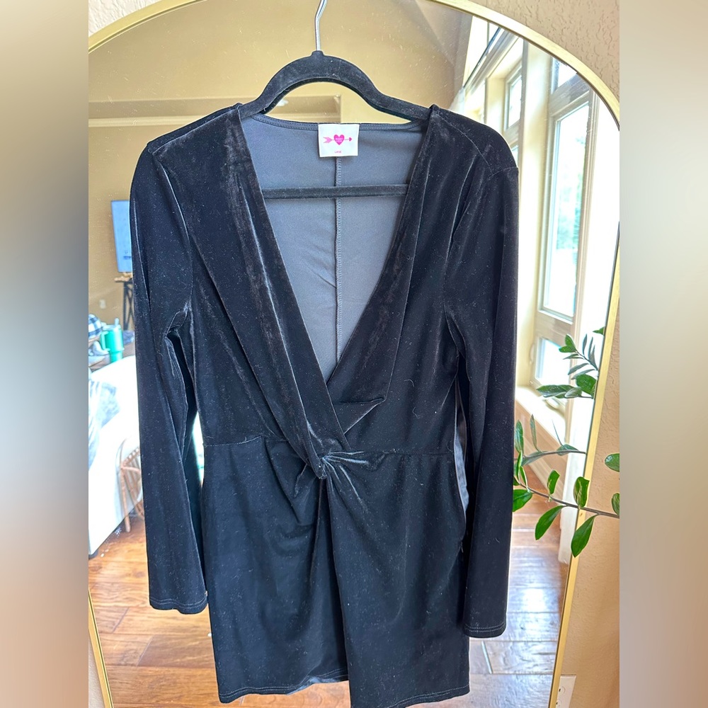 Buddy Love black velvet dress. Size large